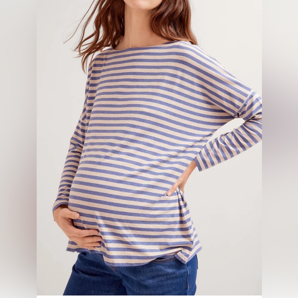 Hatch Long Sleeve Tee (gold/cream stripe)